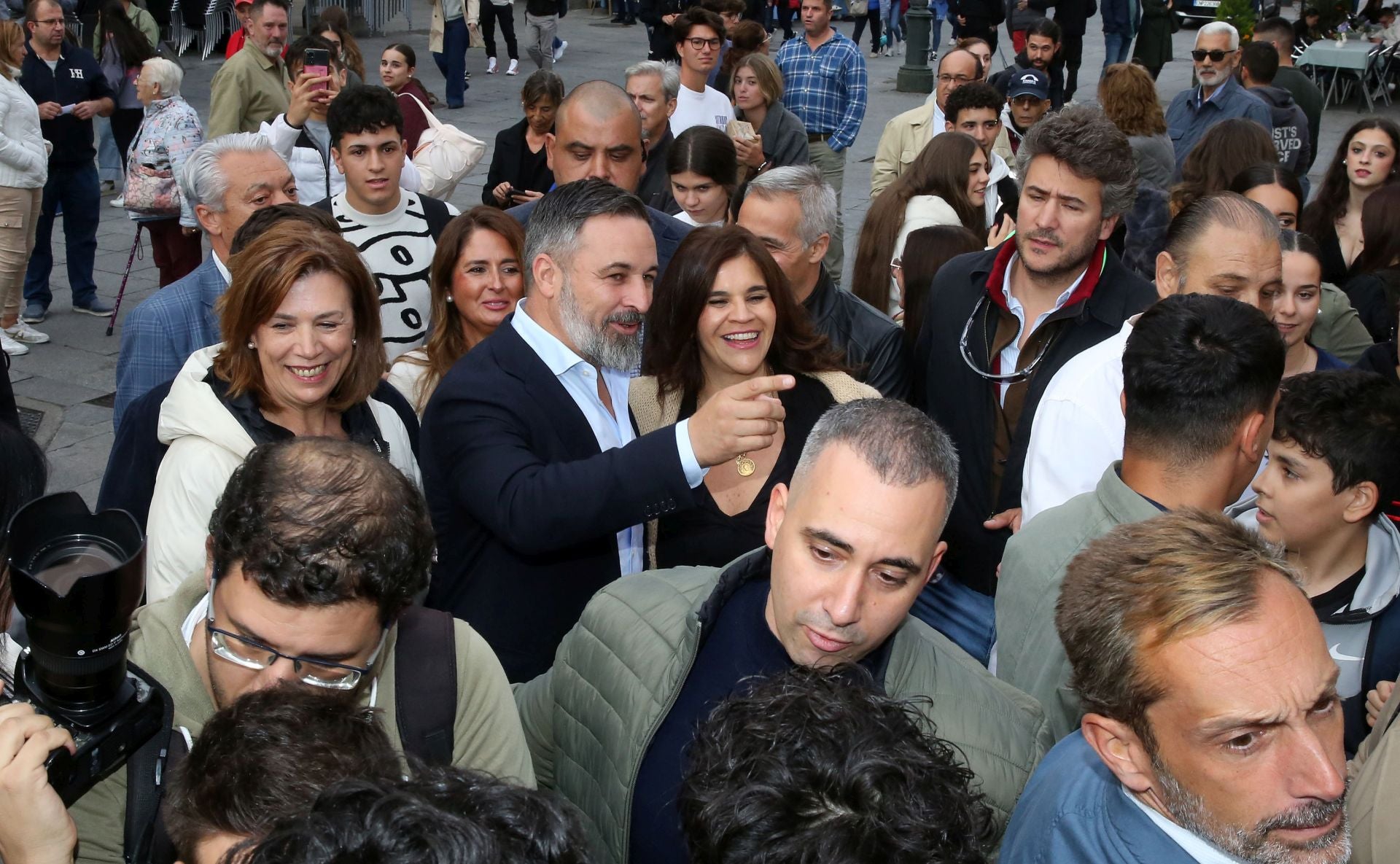 La visita de Abascal a Segovia, en imágenes