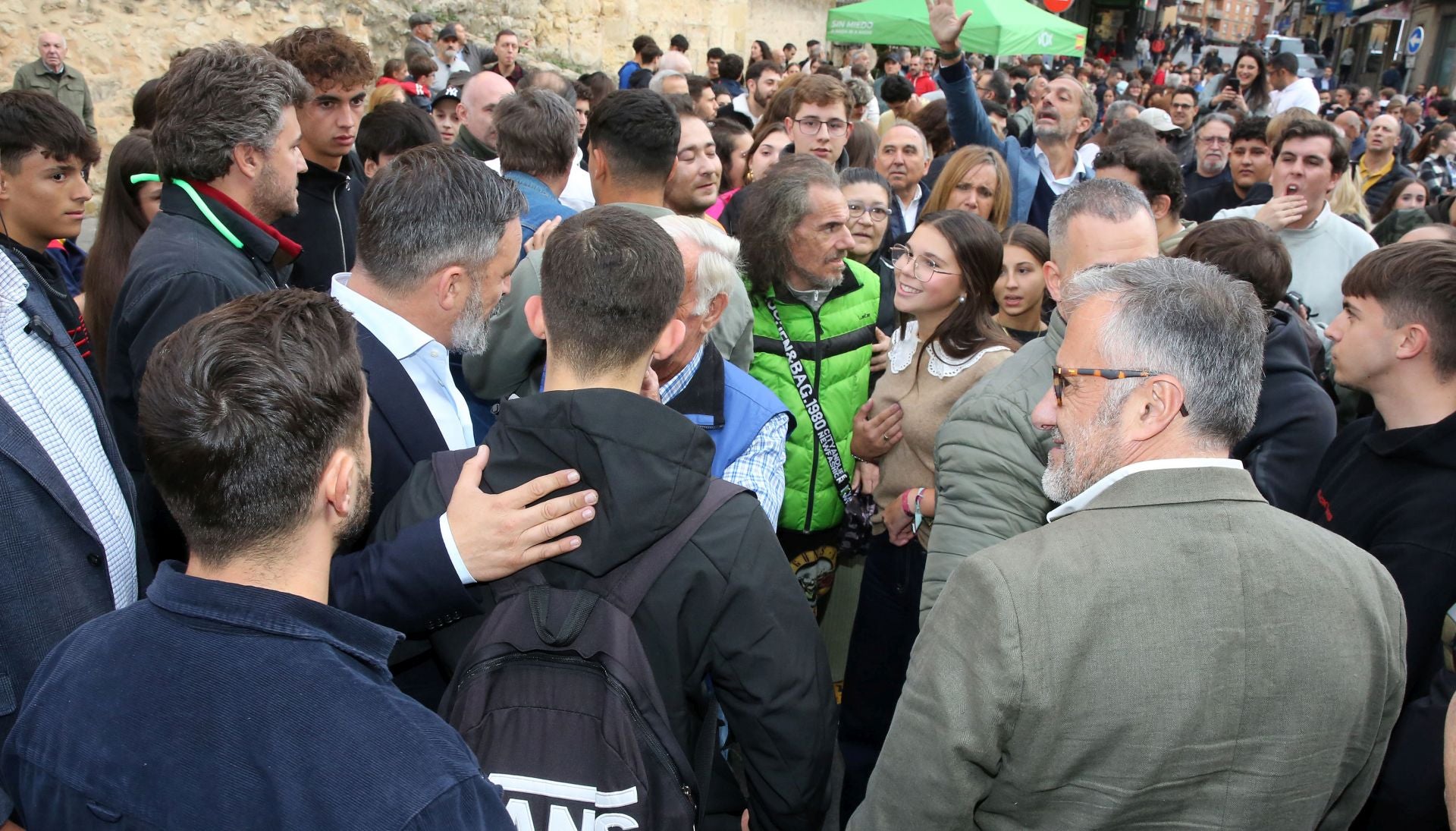 La visita de Abascal a Segovia, en imágenes