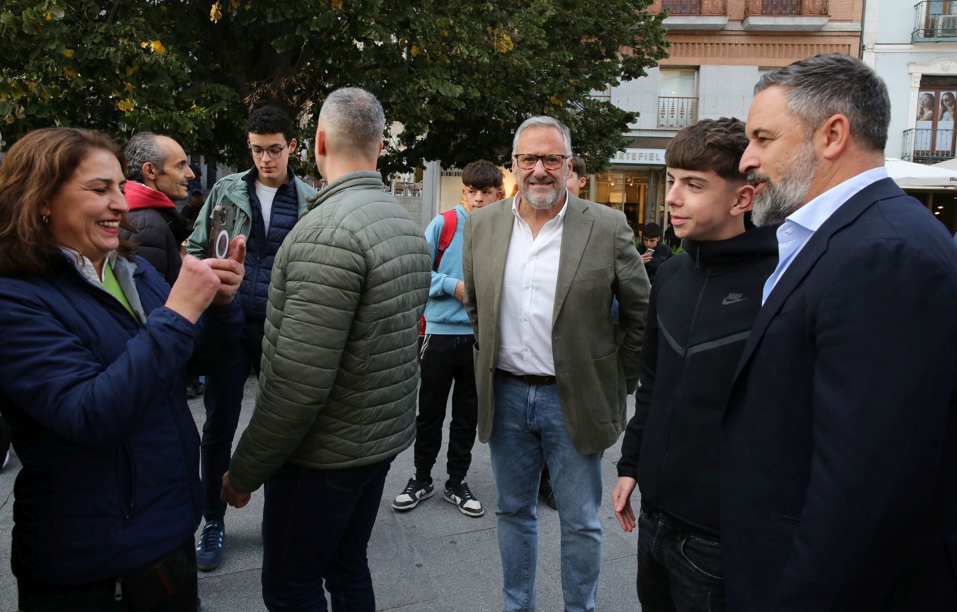 La visita de Abascal a Segovia, en imágenes