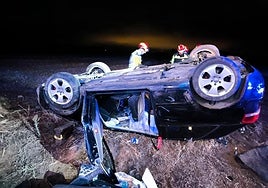 Estado en el que quedó el vehículo tras el accidente.