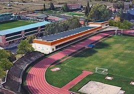 Así quedaría el módulo cubierto, junto a las actuales pistas Antonio Prieto.