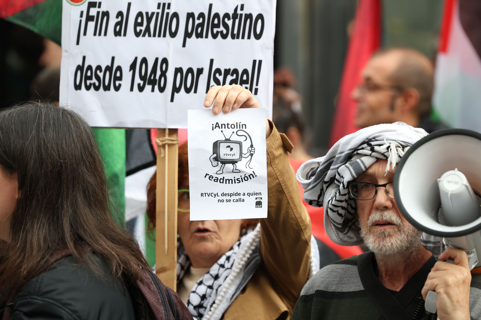 Manifestantes propalestina.