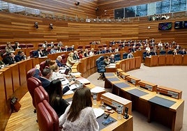 Votación en el pleno de las cortes del pasado miércoles.