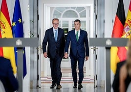 Friedrich Merz y Pedro Sánchez.