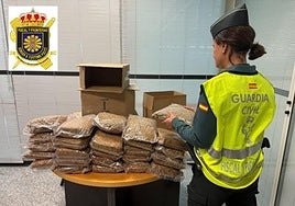 Picadura de tabaco interceptada por la Guardia Civil de Valladolid.