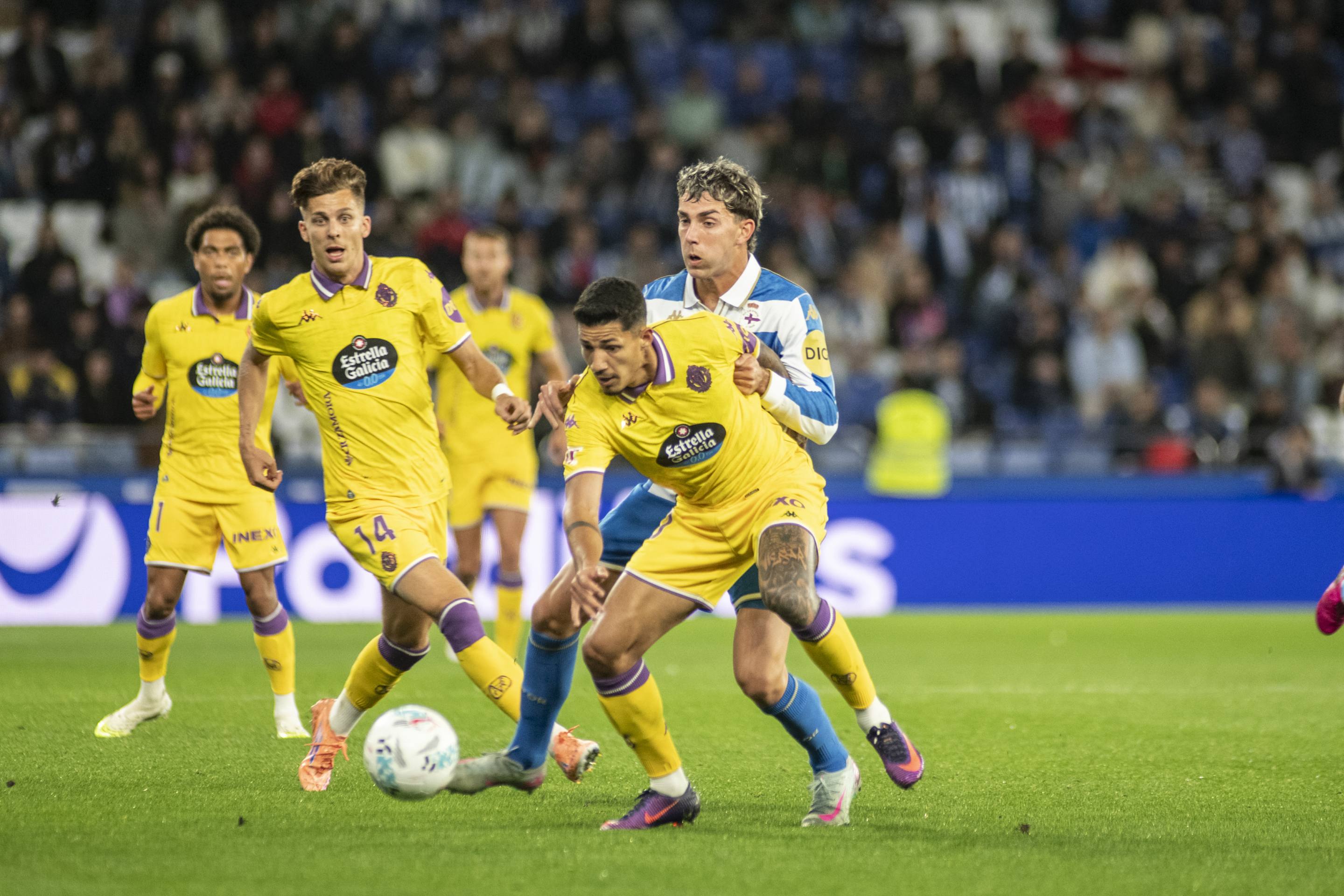 El empate del Pucela en Riazor, en imágenes
