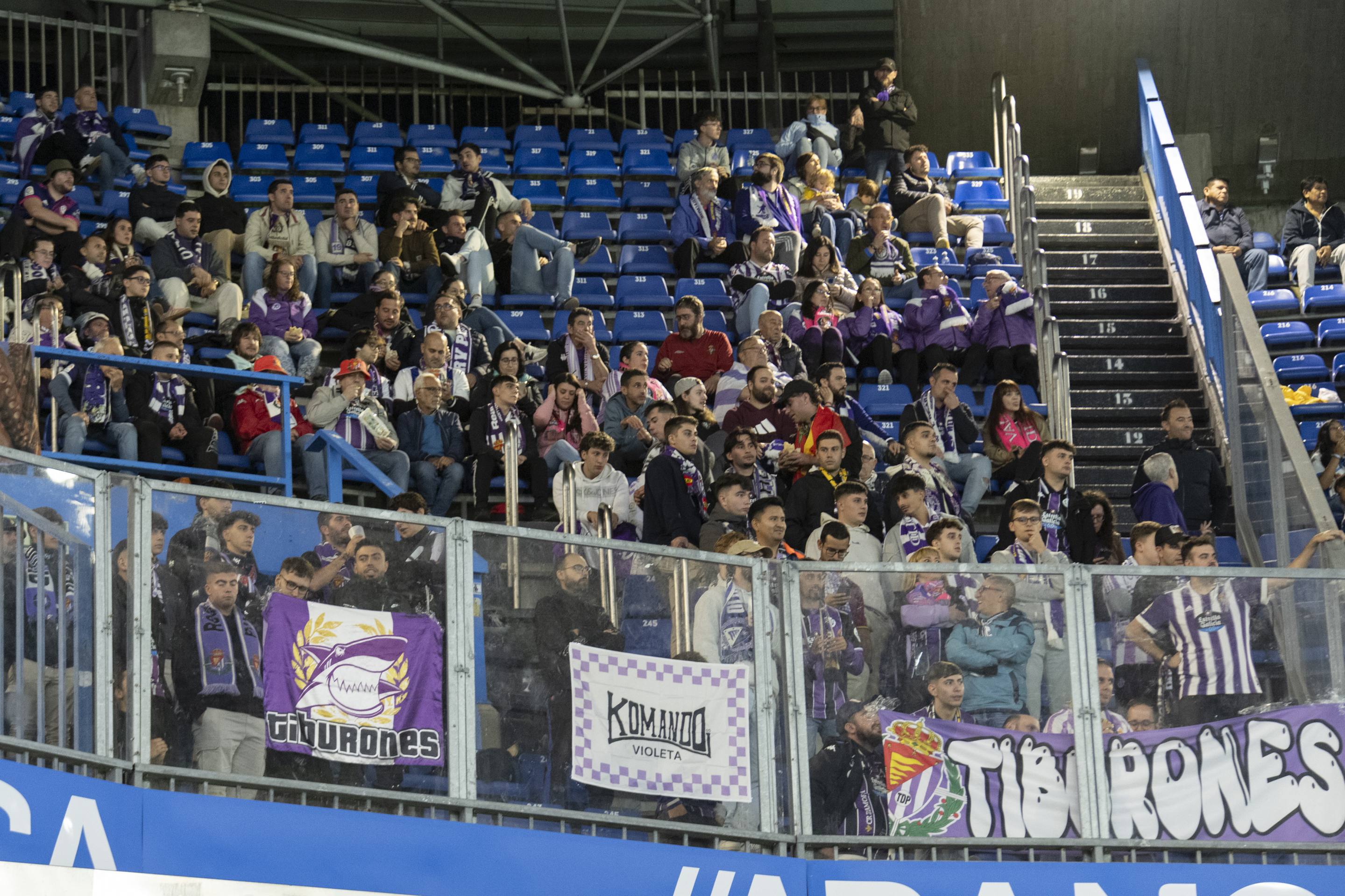 El empate del Pucela en Riazor, en imágenes
