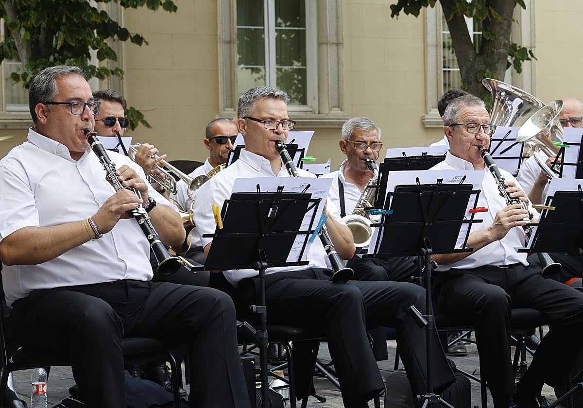 Concierto de la Banda Municipal de Música de Palencia durante las Fiestas de San Antolín de este año.