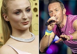 Sophie Turner y Chris Martin.