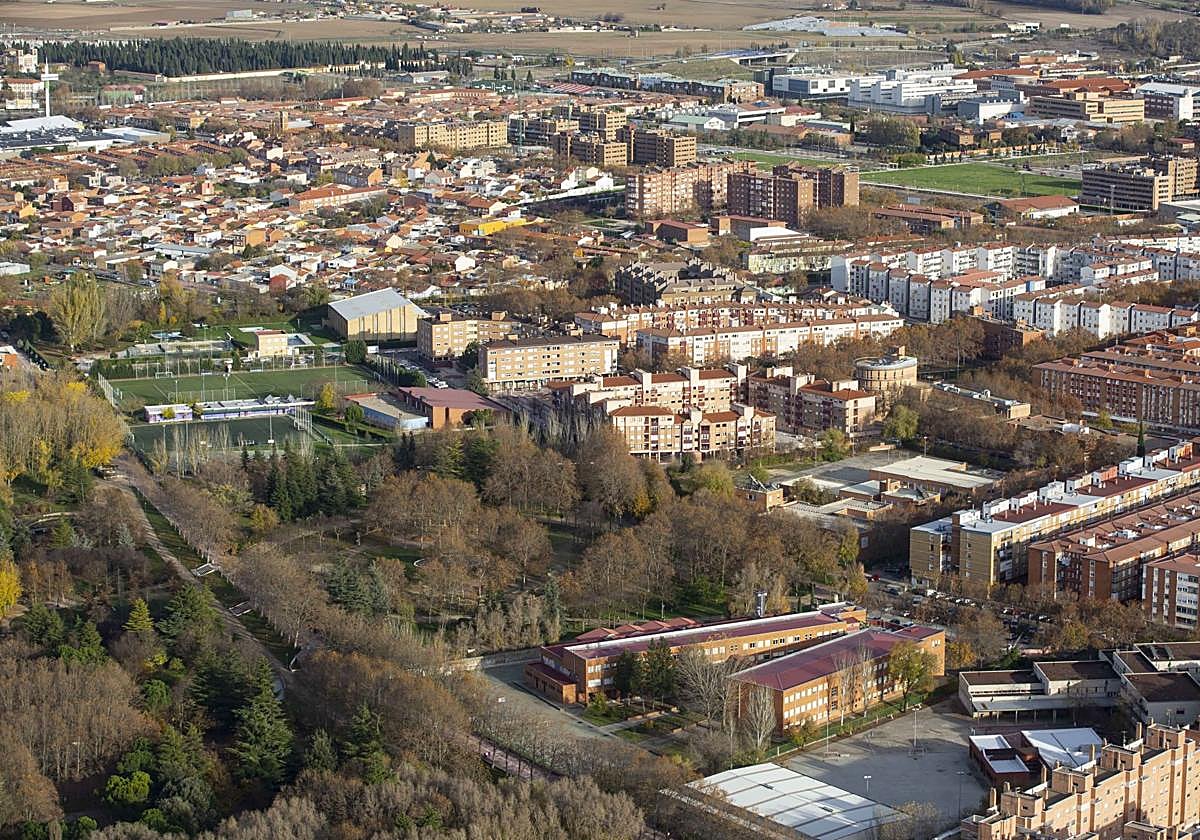 Vista aérea de Valladolid.