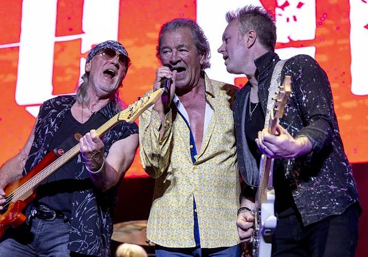 Glover, Gillan y McBride en Cartagena en 2023.