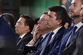 Carlos Mazón, presidente valenciano, en el funeral de Estado de esta semana.