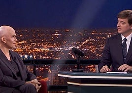 Antonia San Juan con Marc Giró, en 'Late Xou'.