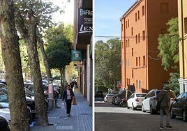 Varias personas pasean por la calle Santo Tomás y, a la derecha, por el barrio de San José.