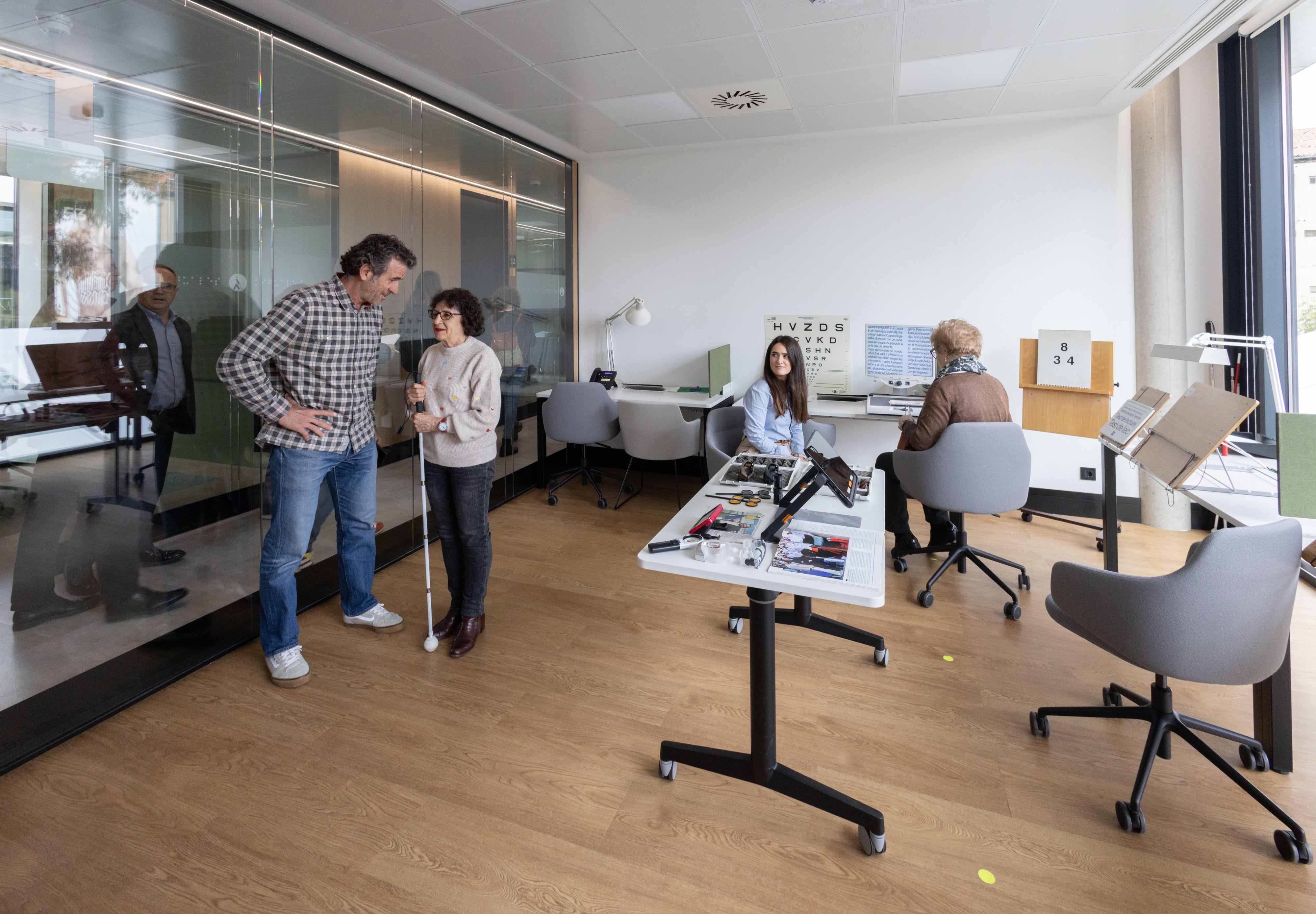 La nueva sala de rehabilitación visual de la ONCE.