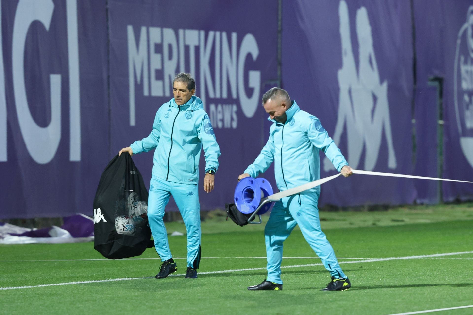 En imágenes el entrenamiento del Real Valladolid tras la eliminación en Copa del Rey ante el Club Portugalete