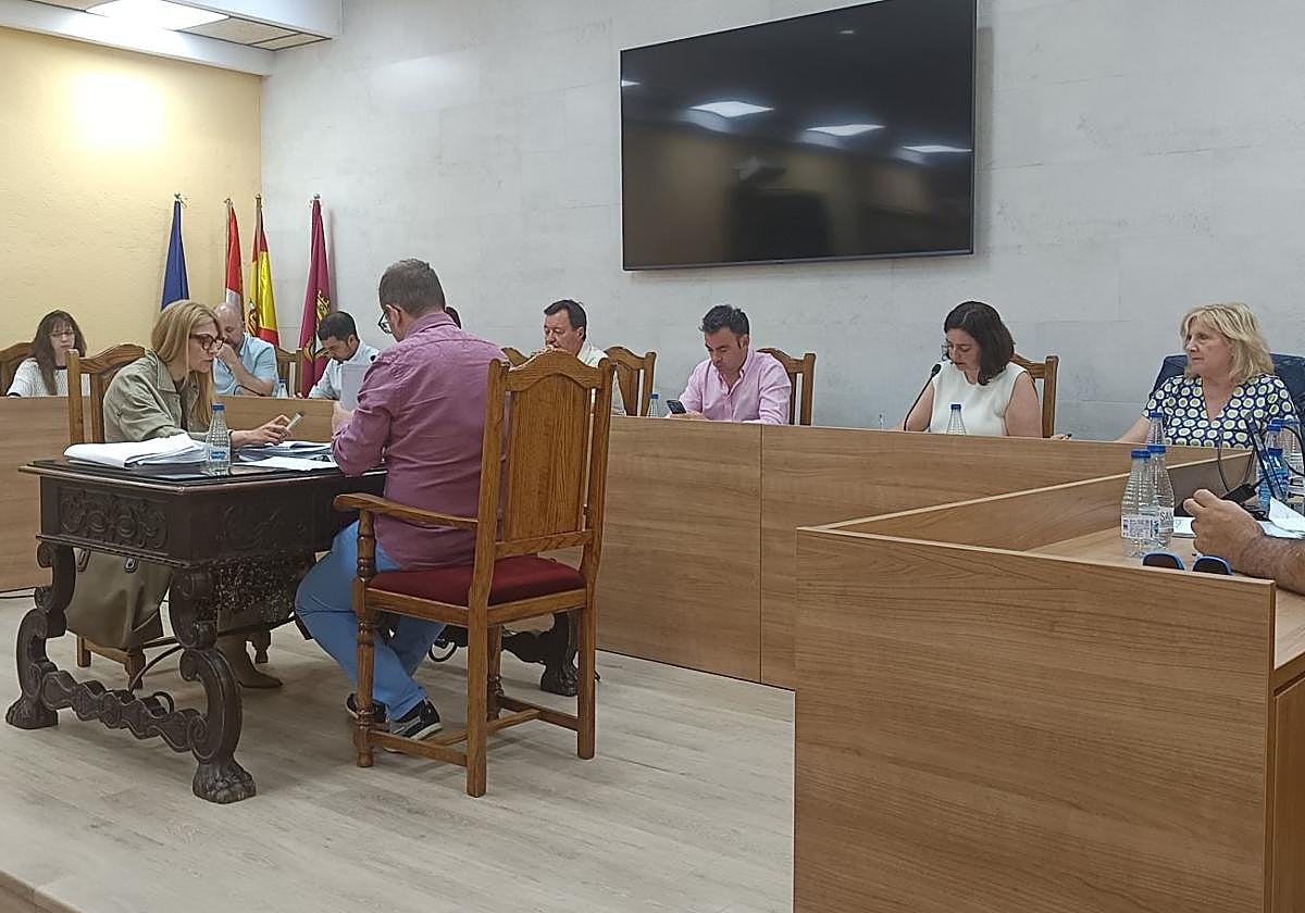 Un momento del pleno municipal.