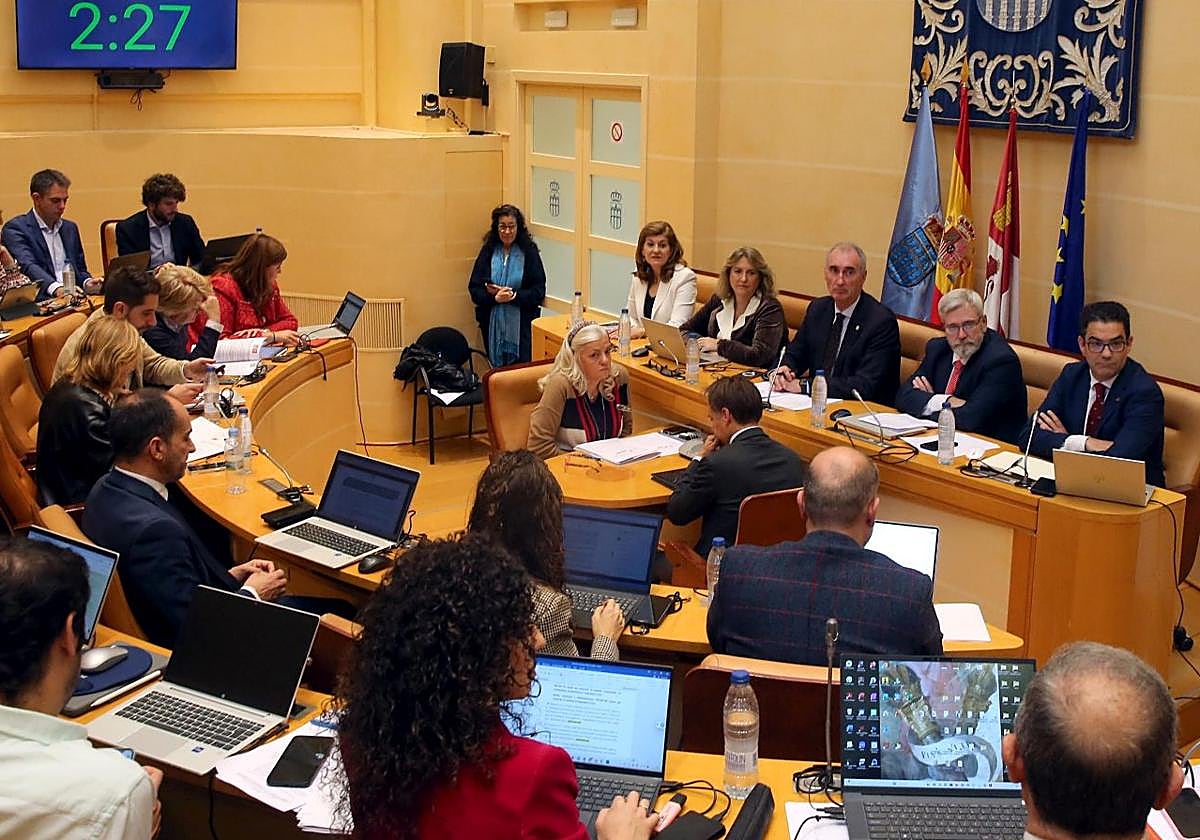 Un momento del pleno de este viernes.