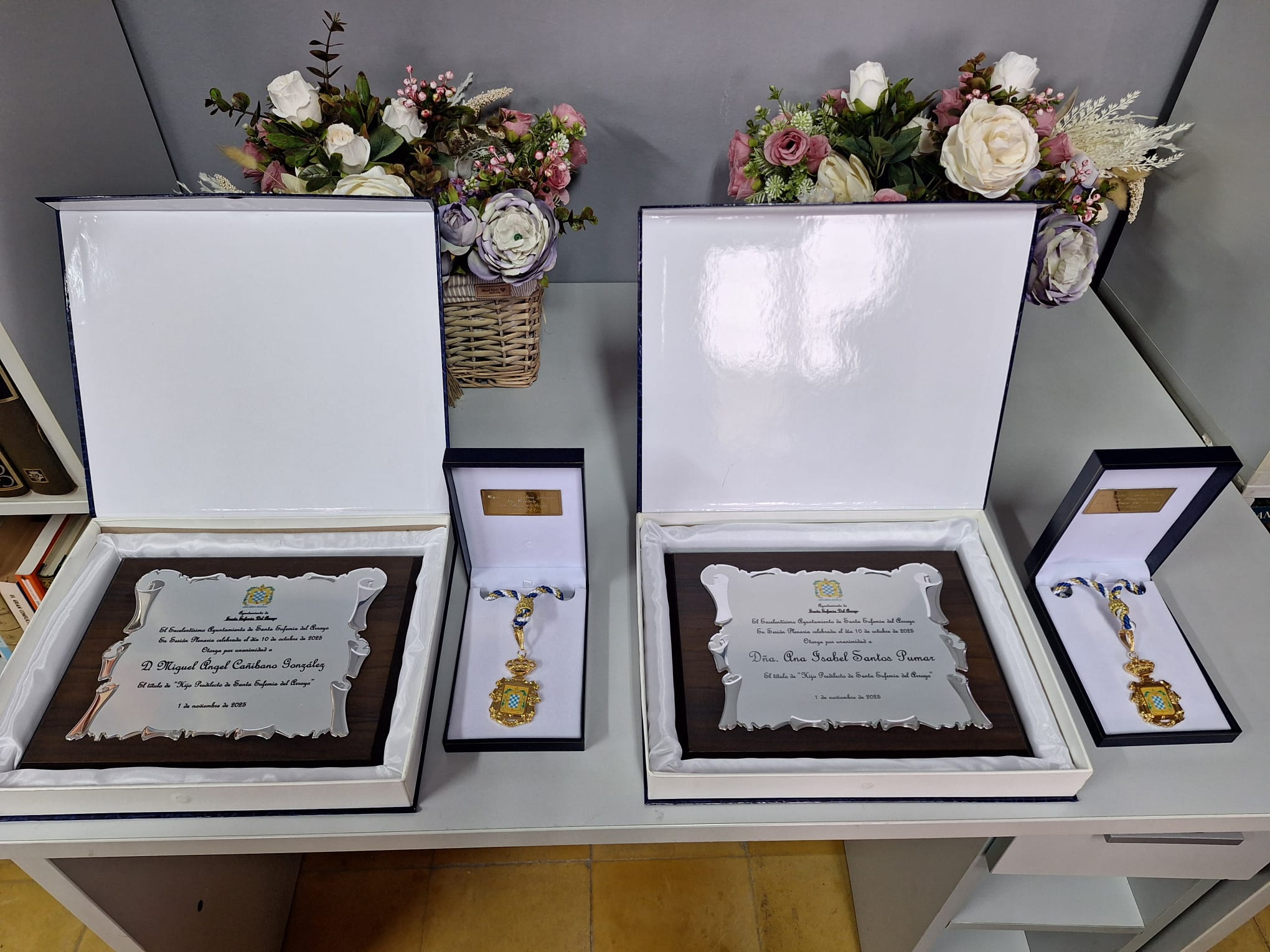 Miguel Ángel Cañibano y Ana Isabel Santos entran en la historia de Santa Eufemia