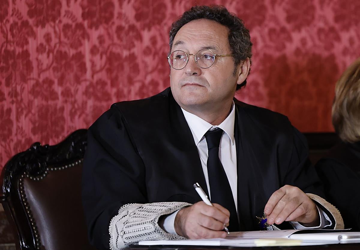 El fiscal general del Estado, Álvaro García Ortiz, este lunes en el inicio del juicio en el Tribunal Supremo.