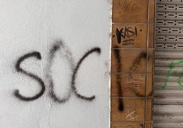 Pintada que realizaron los grafiteros.