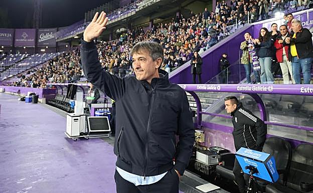 Pacheta, ovacionado en Zorrilla.