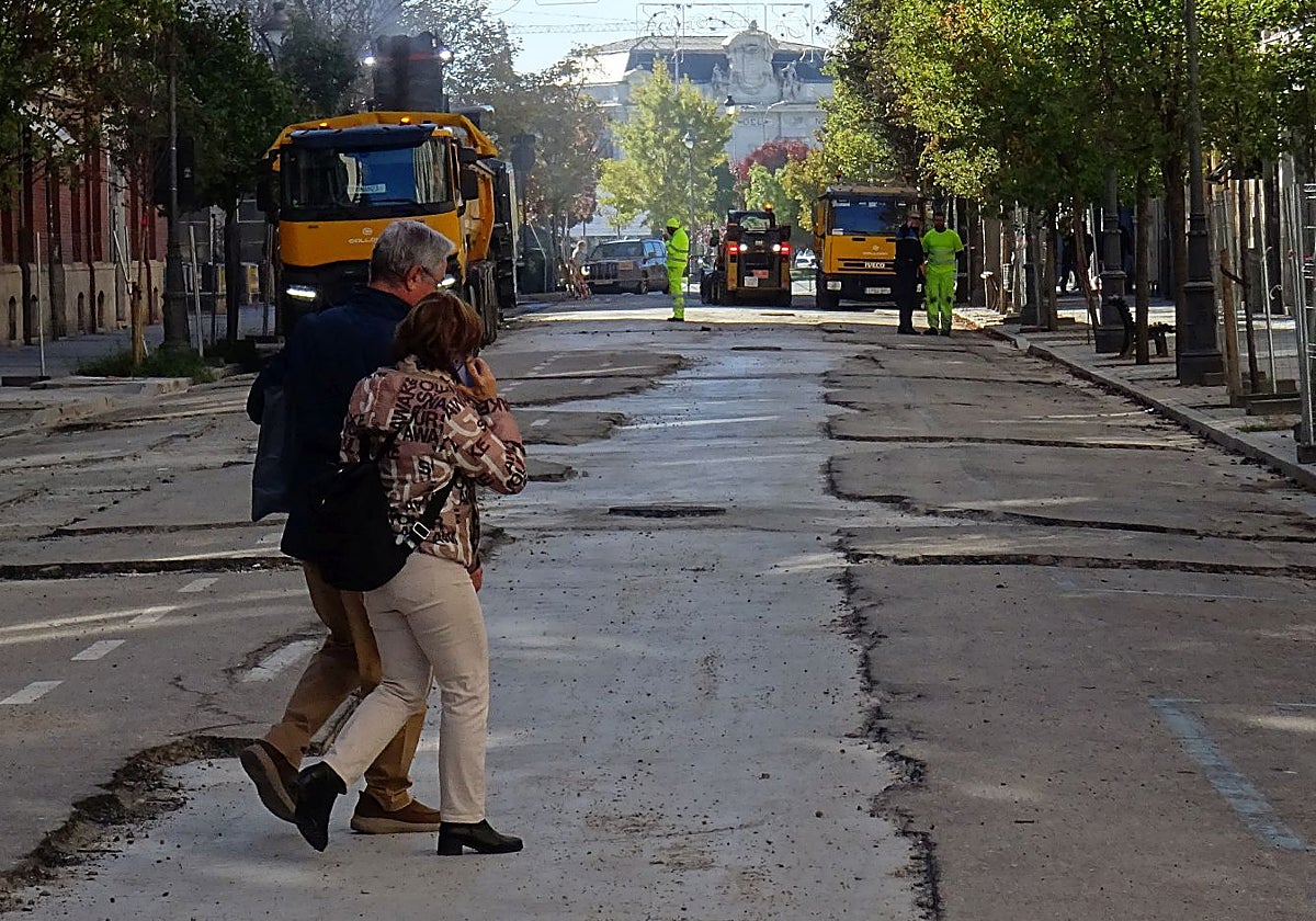 Las imágenes del final de las obras en la calle Gamazo de Valladolid