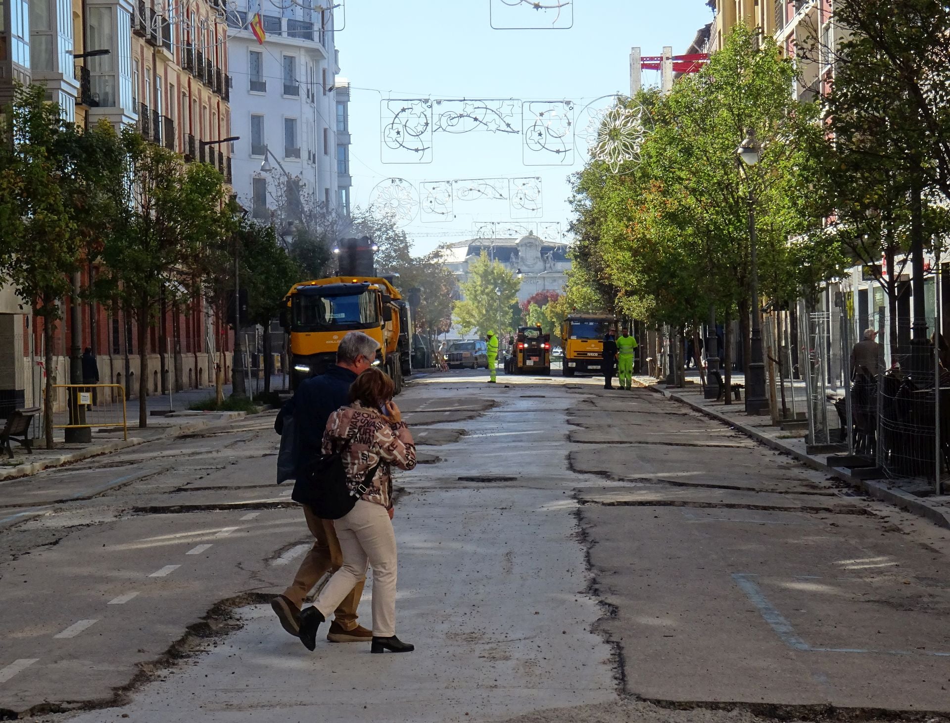 Las imágenes del final de las obras en la calle Gamazo de Valladolid