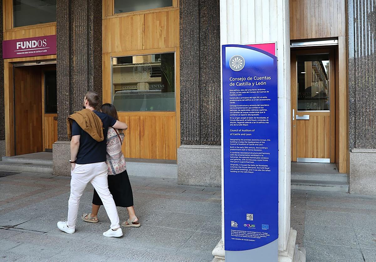 Sede del Consejo de Cuentas, en la Calle Mayor de Palencia.