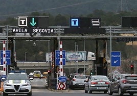 Peaje de la AP-6 en San Rafael.