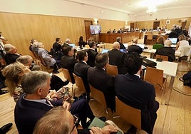 Una sesión del juicio de la trama eólica.