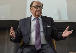 José María Ruiz, durante la presentación de su biografía.