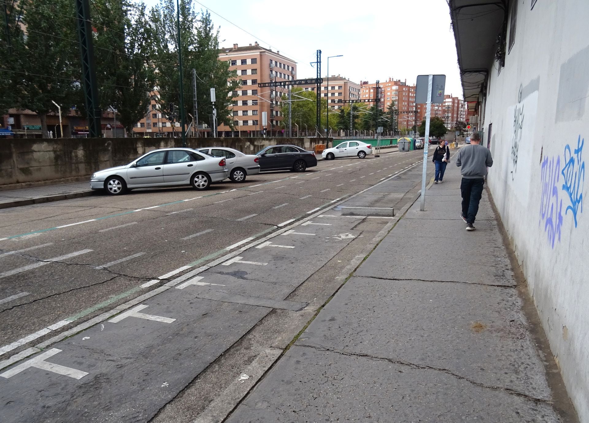 Las imágenes de las obras de Aquavall y los cortes en la calle Estación y Vía