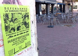 Cartel anunciador de la manifestación convocada para este sábado.