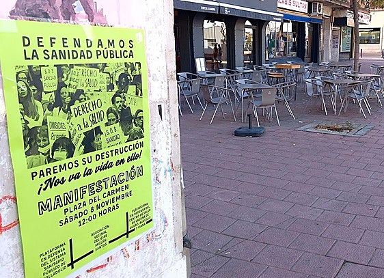 Cartel anunciador de la manifestación convocada para este sábado.