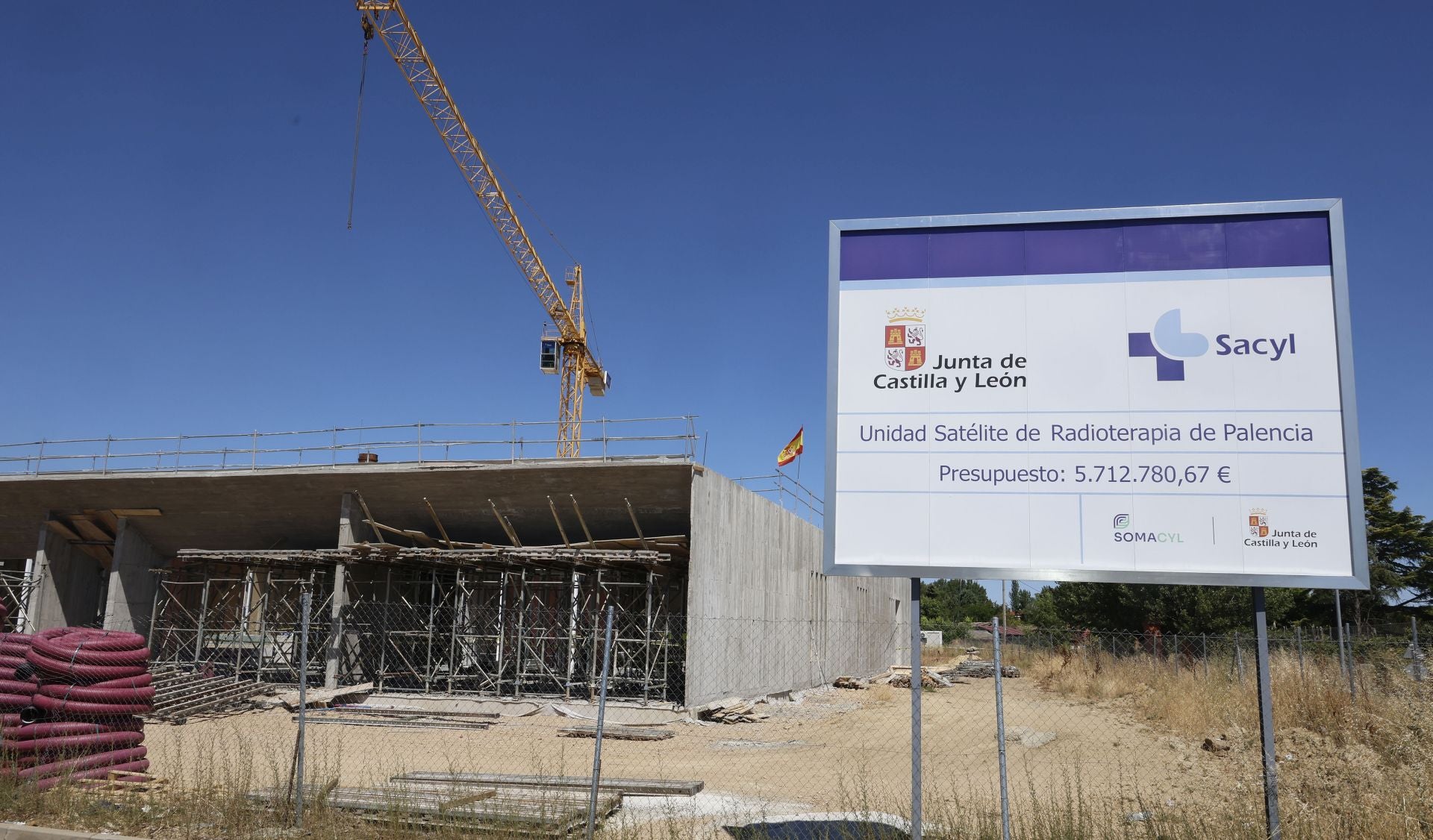 Imagen de archivo de las obras de radioterapia.