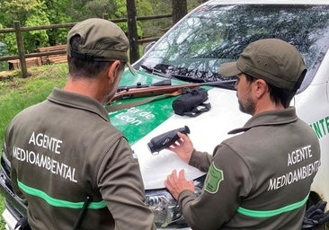 Denunciados tres cazadores en Olmedo por cazar cerca de una finca en la que estaban recolectando