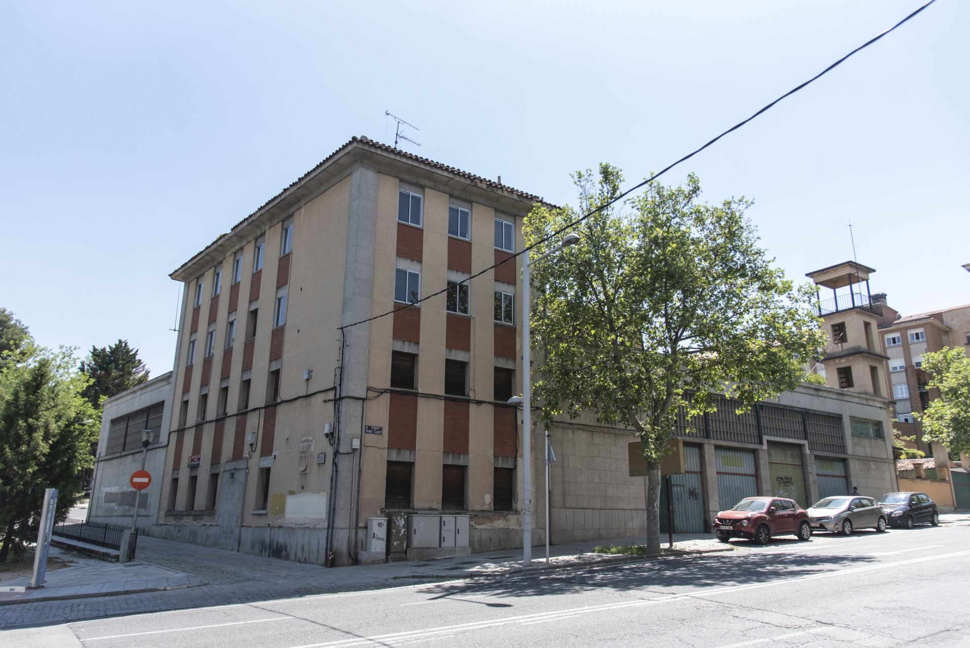 Edificio del antiguo parque de bomberos de Segovia.