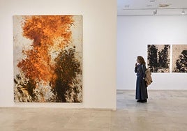 Obras de Carlos León en la sala 3 del Museo Patio Herreriano.