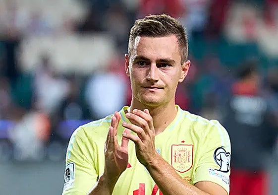 Jorge de Frutos, durante el partido que disputó con España.