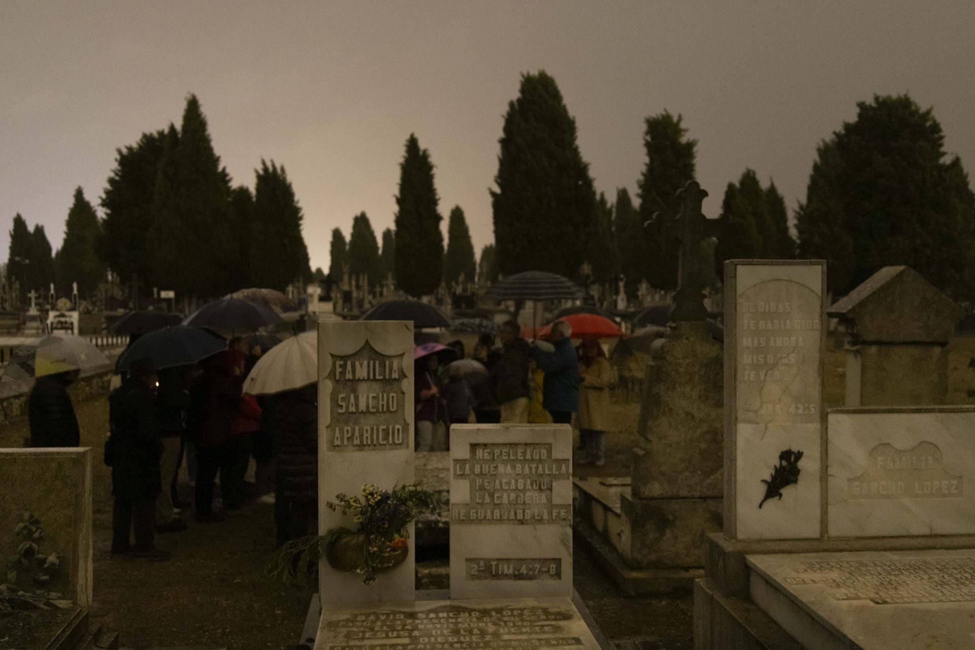 Las imágenes de la ruta guiada en el cementerio de El Carmen