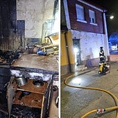 Un incendio destroza la cocina de una vivienda en Olmedo