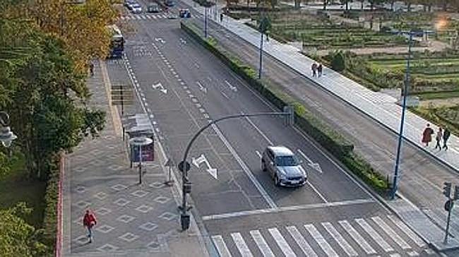 ¿Qué calle se ve desde esta cámara?