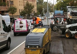 Obras en el Paseo Ezequiel González