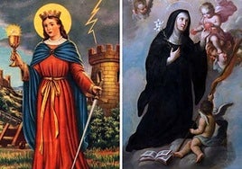 Santa Margarita de Escocia y Santa Gertrudis Magna.