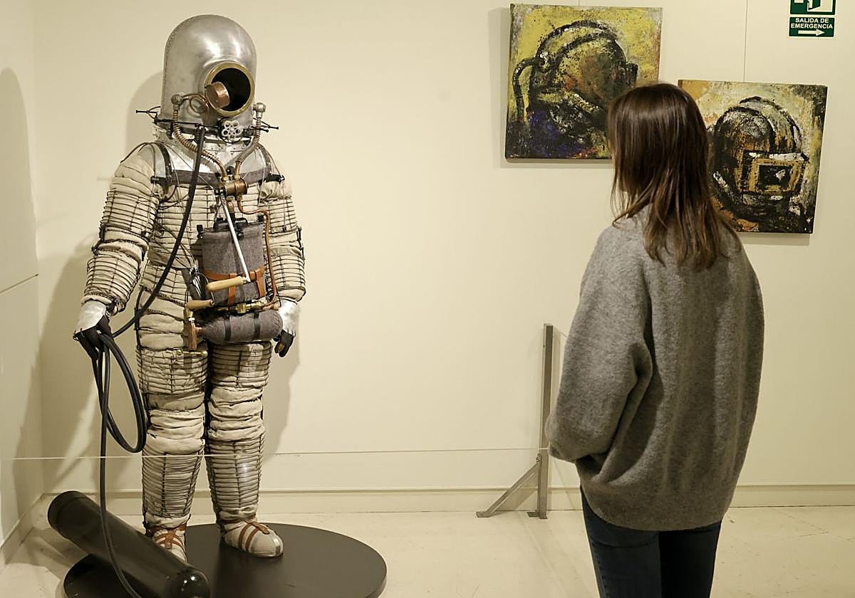 Prototipo del traje estratosférico diseñado por Emilio Herrera, a finales de 1934.