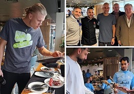 Haaland, Guardiola o Donnarumma, entre los que probaron el jamón salmantino en el Manchester City.