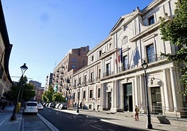 Fachada del Palacio de la Justicia, que alberga la Audiencia Provincial de Valladolid.