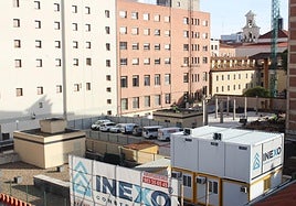 Obras del colegio de educación especial en la parcela de Cáritas.