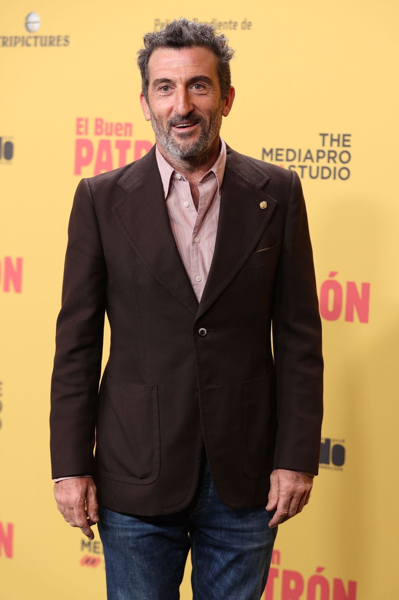 Luis Zahera en la presentación de una película.